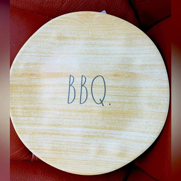 NWT Set of 4 Rae Dunn Melamine Dinner Plates BBQ Dishwasher Safe 2024 Collection - Picture 1 of 6